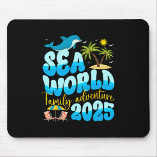 Sea World Dolphin Family Adventure Trip 2025 Sprin Mouse Mat