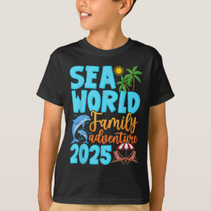 Sea World Dolphin Family Adventure Trip 2025 Sprin T-Shirt