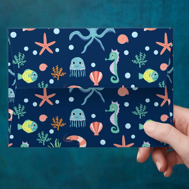 Sea World Envelope (Hand)