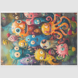 Sea World Monsters Kids Furniture Decoupage Tissue Paper