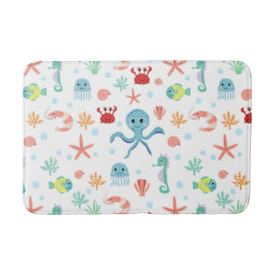 Sea World pattern Bath Mat