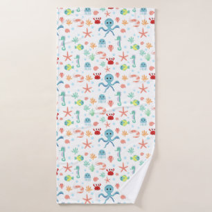 Sea World pattern Bath Towel