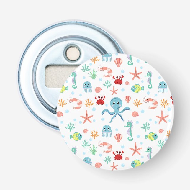 Sea World pattern Bottle Opener (Front)