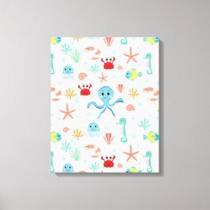 Sea World pattern Canvas Print