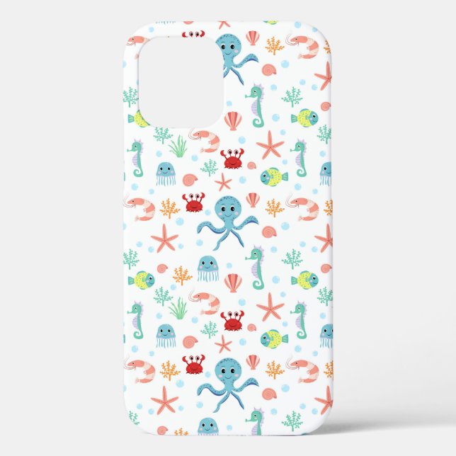 Sea World pattern Case-Mate iPhone Case (Back)
