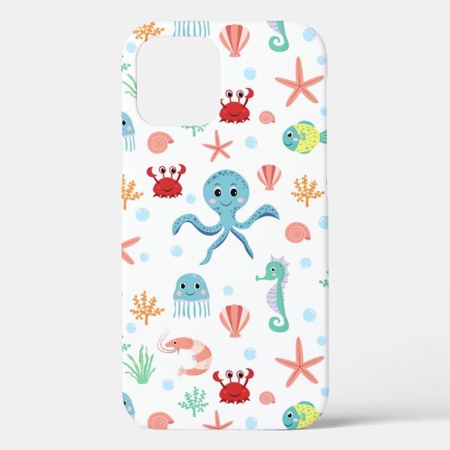 Sea World pattern Case-Mate iPhone Case (Back)