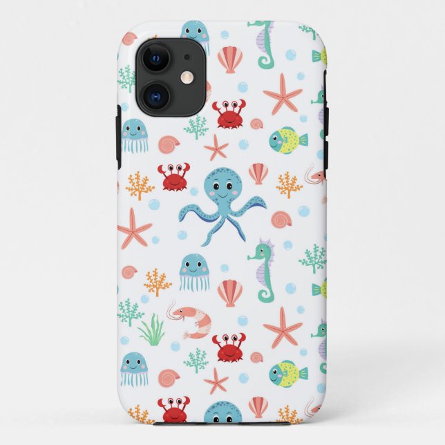Sea World pattern Case-Mate iPhone Case (Back)