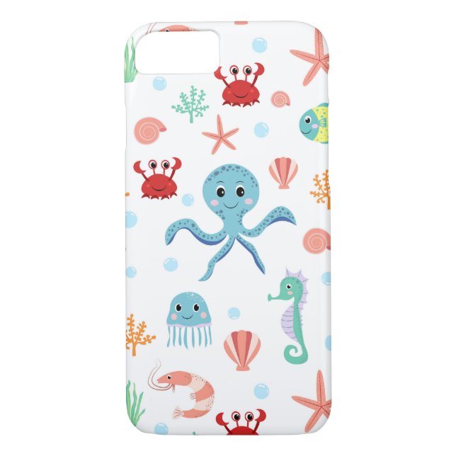Sea World pattern Case-Mate iPhone Case (Back)