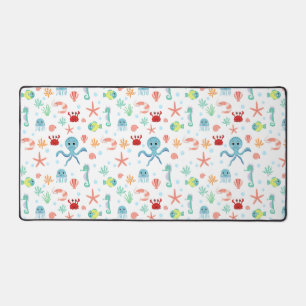 Sea World pattern Desk Mat