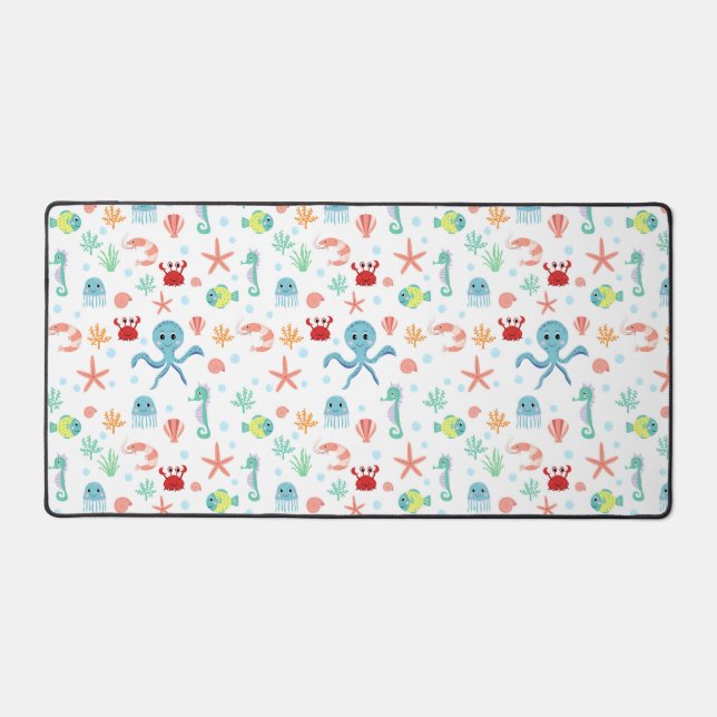 Sea World pattern Desk Mat (Front)