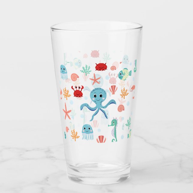 Sea World pattern Glass (Front)