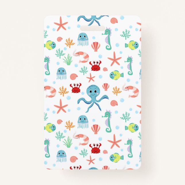 Sea World pattern ID Badge (Front)