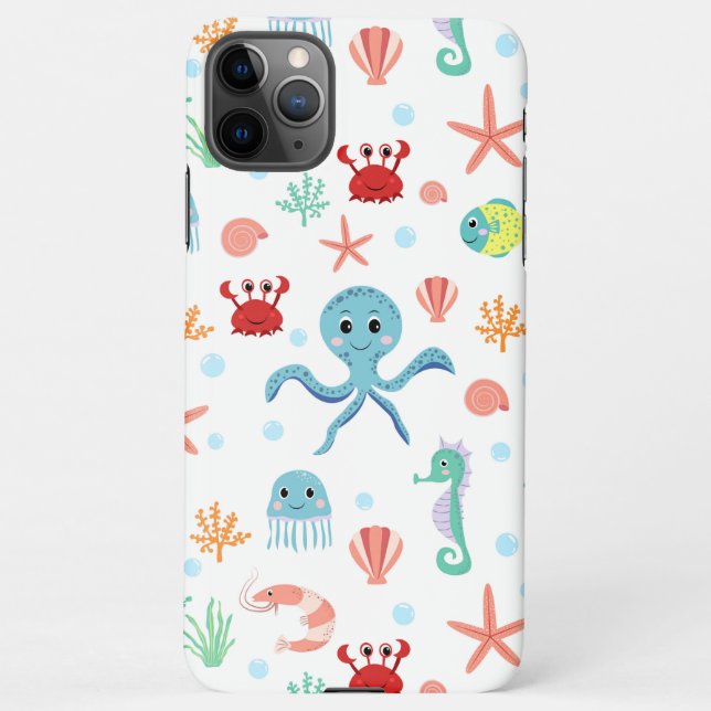 Sea World pattern iPhone Case (Back)