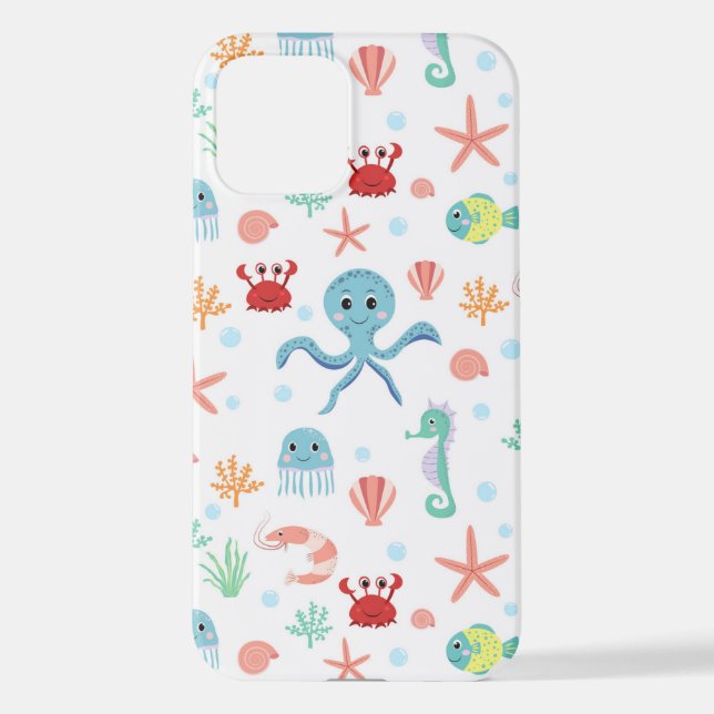 Sea World pattern iPhone Case (Back)