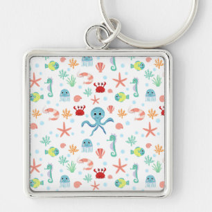 Sea World pattern Key Ring