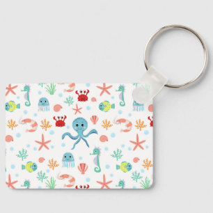 Sea World pattern Key Ring