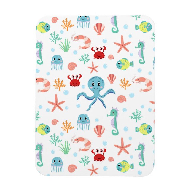 Sea World pattern Magnet (Vertical)