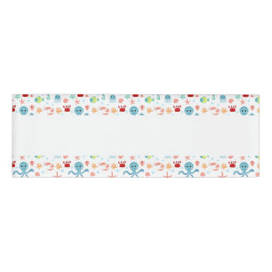 Sea World pattern Name Tag