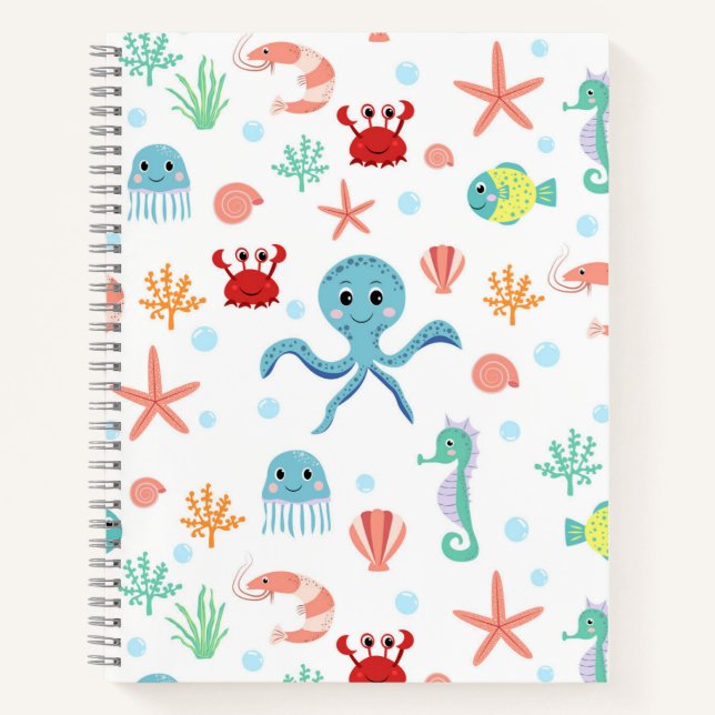 Sea World pattern Notebook (Front)