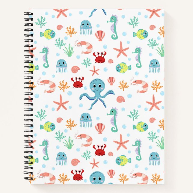 Sea World pattern Notebook (Front)