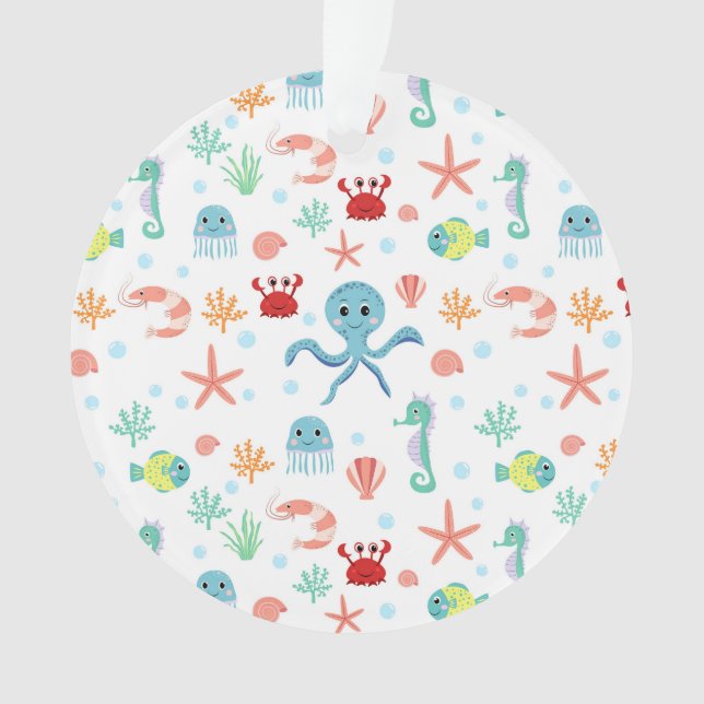 Sea World pattern Ornament (Front)