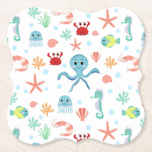 Sea World pattern Paper Coaster