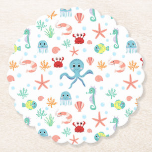 Sea World pattern Paper Coaster