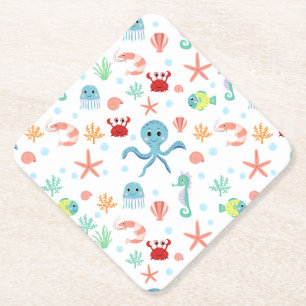 Sea World pattern Paper Coaster
