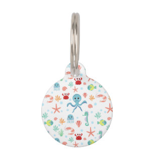 Sea World pattern Pet Tag