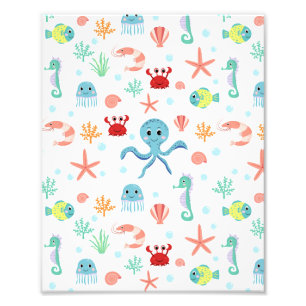 Sea World pattern Photo Print