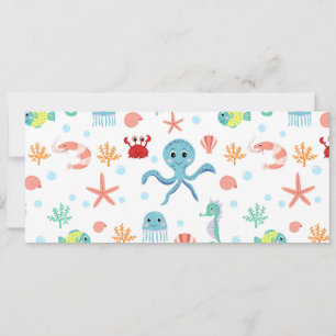 Sea World pattern Save The Date