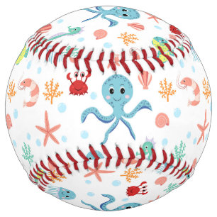 Sea World pattern Softball