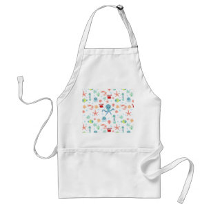 Sea World pattern Standard Apron