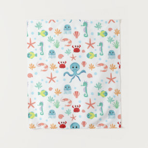 Sea World pattern Tapestry