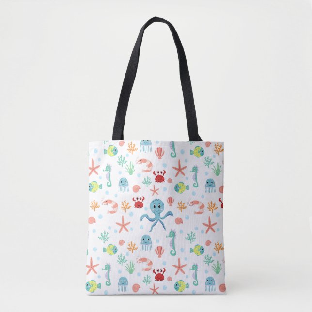 Sea World pattern Tote Bag (Front)
