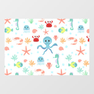 Sea World pattern Window Cling