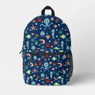 Sea World Printed Backpack