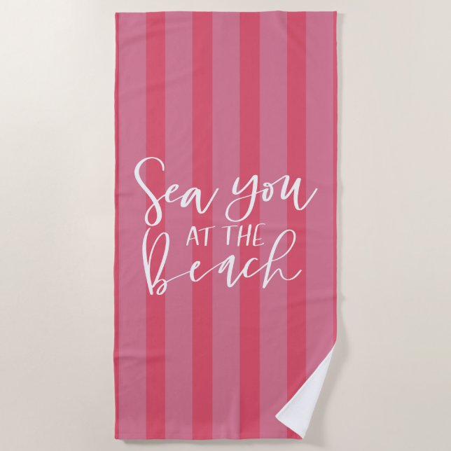 Sea You At The Beach Towel (Front)