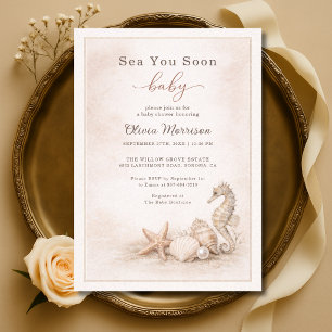 Sea You Soon Baby Baby Shower Invitation
