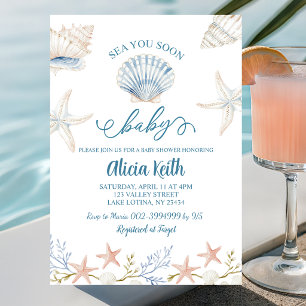 Sea you soon baby baby shower invitation 2
