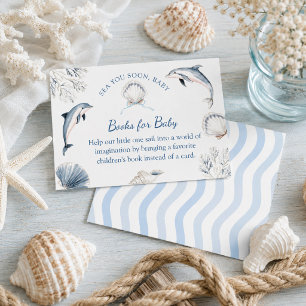 Sea you soon Baby Boy Coastal Books for Baby Enclosure Card