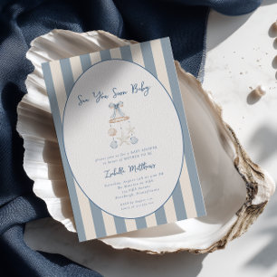 Sea You Soon Baby Coastal Baby Shower Invitation