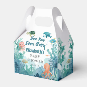 Sea You Soon Baby Cute Under the Sea Baby Shower Favour Box