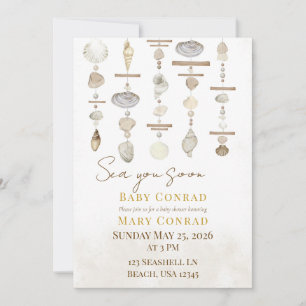 Sea you soon Baby Invitation