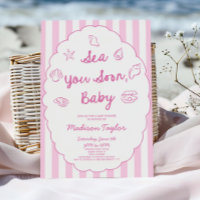 Sea You Soon, Baby Seashell Coastal Baby Shower