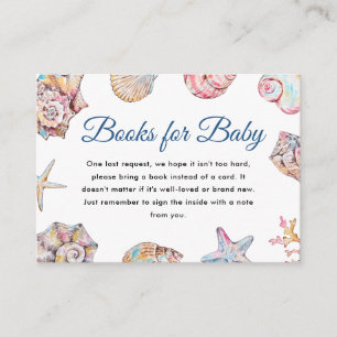 Sea You Soon Baby Shower Books for baby Enclosure Card
