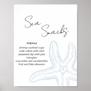Sea You Soon Baby Shower Food Buffet Poster