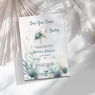 Sea You Soon Baby Shower Gender Neutral Invitation