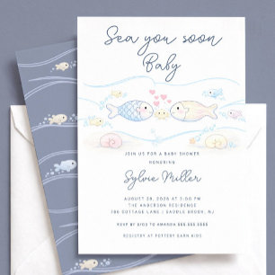 Sea You Soon Baby Shower Invitation