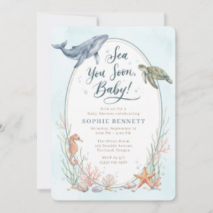 Sea You Soon Baby Shower Invitation